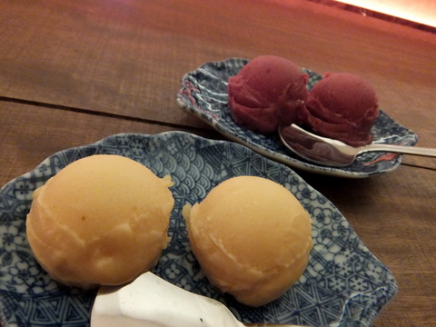 【小樽旅亭 藏群】トマト&葡萄のシャーベット