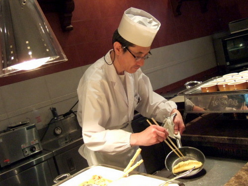 十勝中札内の卵を使ったオムレツ